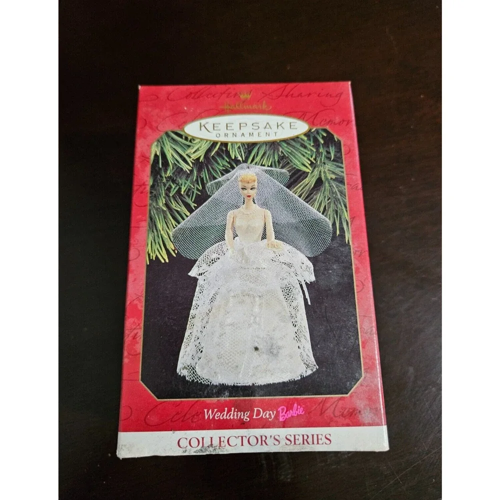 1997 Vintage Wedding Day Barbie Bride 4th Hallmark Keepsake Ornament